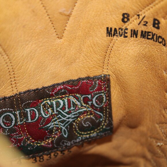 Old Gringo Americana Where Eagles Fly Inlay Western Cowboy Boot Size 8.5 - Picture 10 of 10